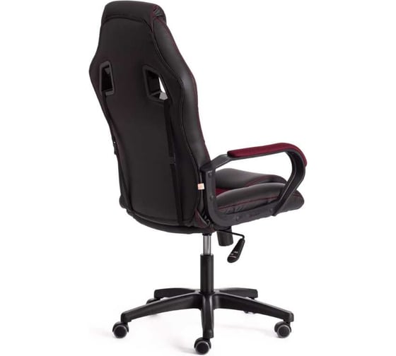 Кресло Tetchair driver 22 кожзаменитель/ткань, черный/бордо 36-6/tw-13 19299