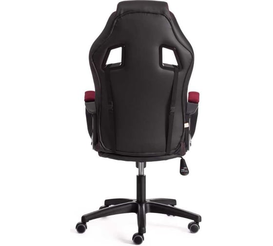 Кресло Tetchair driver 22 кожзаменитель/ткань, черный/бордо 36-6/tw-13 19299