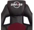 Кресло Tetchair driver 22 кожзаменитель/ткань, черный/бордо 36-6/tw-13 19299 8