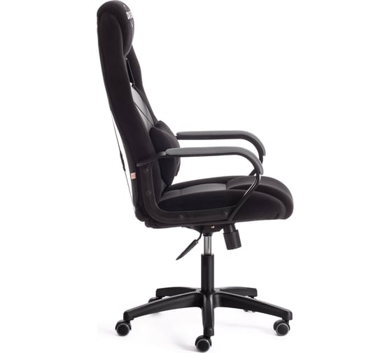 Кресло Tetchair driver 22 флок/ткань, черный/серый 35/tw-12 19290