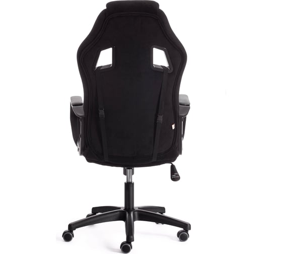 Кресло Tetchair driver 22 флок/ткань, черный/серый 35/tw-12 19290