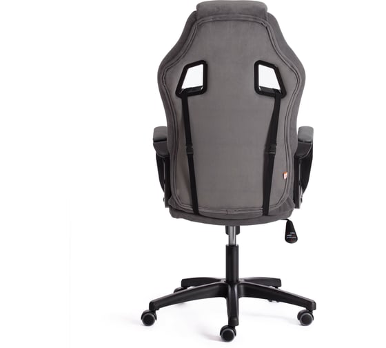 Кресло Tetchair driver 22 флок/ткань, серый/серый 29/tw-12 19291