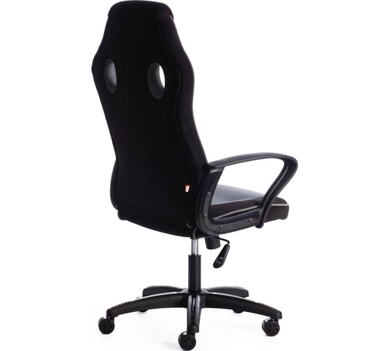 Кресло Tetchair racer флок/ткань, черный/серый 35/tw-12/карбон 19270