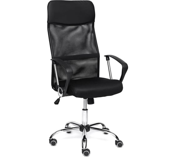 Кресло Tetchair practic кожзаменитель/ткань, черный 12727