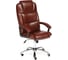 Кресло Tetchair bergamo 22 хром, искусственная кожа, коричневое 2 tone 19368 1