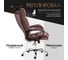 Кресло Tetchair bergamo 22 хром, флок, коричневое 6 19372 4
