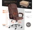 Кресло Tetchair bergamo 22 хром, флок, коричневое 6 19372 7