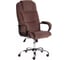 Кресло Tetchair bergamo 22 хром, флок, коричневое 6 19372 1