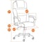 Кресло Tetchair bergamo 22 хром, флок, коричневое 6 19372 8