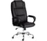 Кресло Tetchair bergamo 22 хром, искусственная кожа, черное 36-6 19370 1
