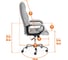 Кресло Tetchair bergamo 22 хром, искусственная кожа, черное 36-6 19370 20