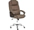 Кресло Tetchair bergamo 22 хром, ткань, коричневое 3м7-147 19398 1