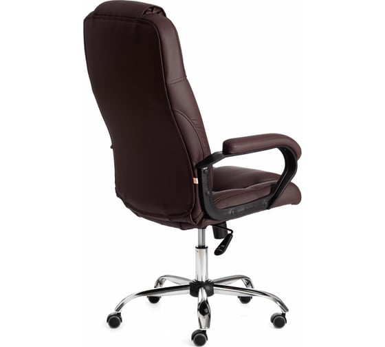 Кресло Tetchair bergamo 22 хром, искусственная кожа, коричневое 36-36 19369