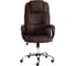 Кресло Tetchair bergamo 22 хром, искусственная кожа, коричневое 36-36 19369 2