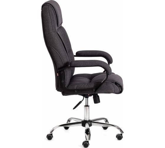Кресло Tetchair bergamo 22 хром, ткань, темно-серое f68 19399