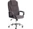 Кресло Tetchair bergamo 22 хром, флок, серое 29 19374 1