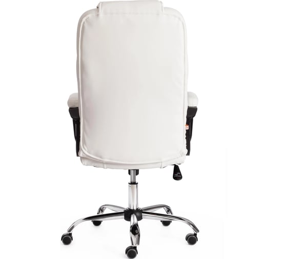 Кресло Tetchair bergamo 22 хром, искусственная кожа, белое 36-01 19400