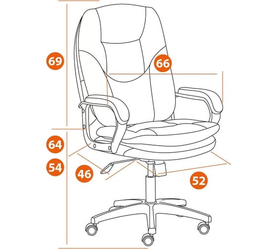 Кресло Tetchair comfort lt 22 искусственная кожа, бордо 36-7 19379