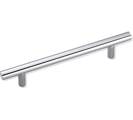 Ручка-рейлинг MFK-TORG L530-128-SN 128 мм, никель, диаметр 10 мм L530-128-10-SN