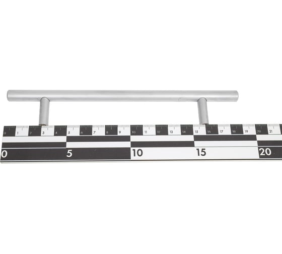Ручка-рейлинг MFK-TORG L530-128-SC 128 мм, матовый хром, диаметр 10 мм L530-128-10-SC