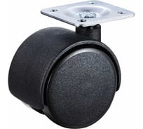 Мебельное поворотное колесо MFK-TORG 40 мм, черный, пластик 6005040
