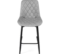 Полубарный стул Woodville баодин крутящийся светло-серый / черный 517143