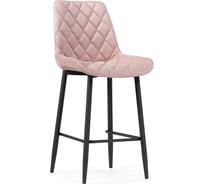 Полубарный стул Woodville баодин к розовый (velutto 37) / черный каркас 517168