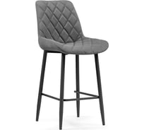 Полубарный стул Woodville баодин к темно-серый (velutto 32) / черный каркас 517163