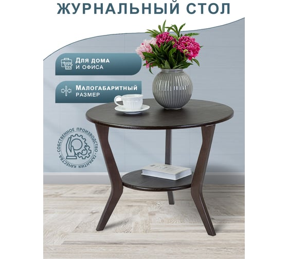 Журнальный стол Мебелик BeautyStyle 13 венге/венге 7834
