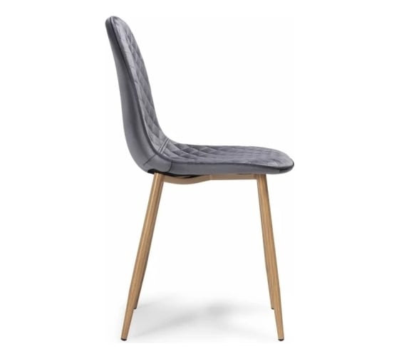 Стул на металлокаркасе Woodville capri dark gray/wood 15133