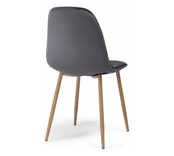 Стул на металлокаркасе Woodville capri dark gray/wood 15133