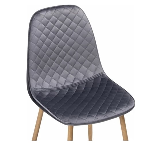Стул на металлокаркасе Woodville capri dark gray/wood 15133