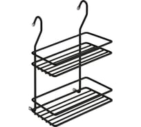 Полка MFK-TORG 2-х ярусная, малая, 200x110x280 мм, черный матовый MX-066 BL