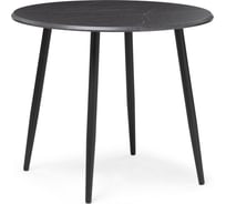 Стол Woodville абилин 90 мрамор черный/черный матовый 507217