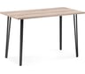 Стол Woodville денвер лофт 120 25 мм дуб делано светлый/черный матовый 516125