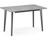 Раскладной стол Woodville денвер лофт 120 25 мм бетон/черный матовый 506944