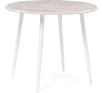 Стол Woodville абилин 90 мрамор светло-серый/белый матовый 507216