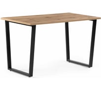 Стол Woodville лота лофт 140 25 мм дуб вотан/черный матовый 489611