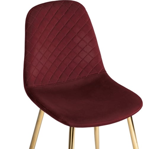 Стул на металлокаркасе Woodville dabl wine red/gold 15293