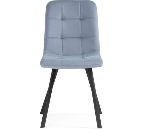 Стул на металлокаркасе Woodville bruk light blue/black 15201