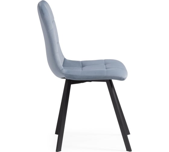 Стул на металлокаркасе Woodville bruk light blue/black 15201