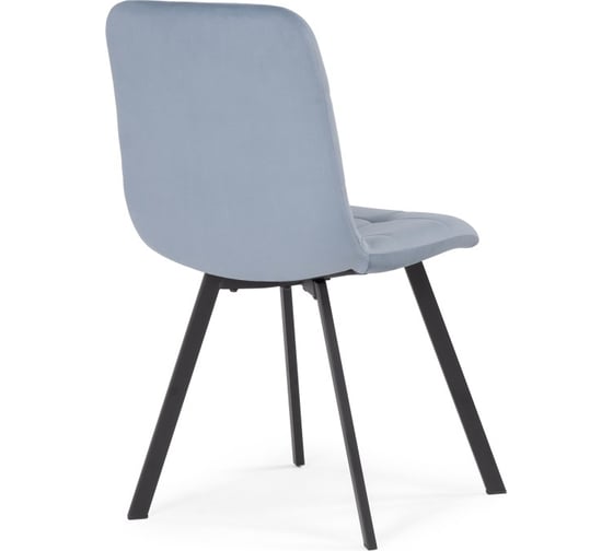 Стул на металлокаркасе Woodville bruk light blue/black 15201