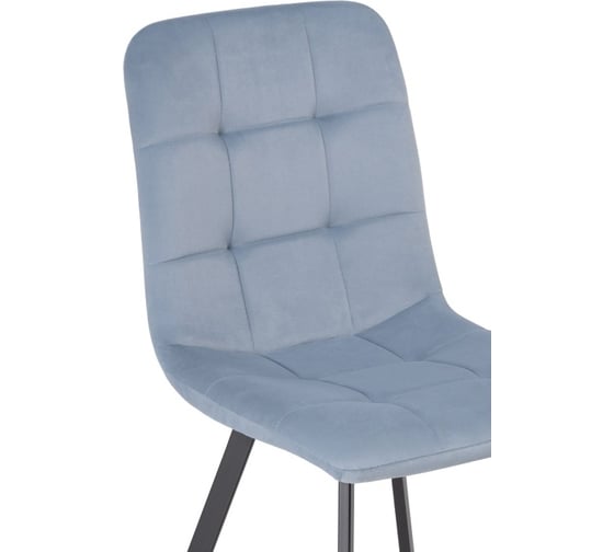 Стул на металлокаркасе Woodville bruk light blue/black 15201