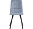 Стул на металлокаркасе Woodville bruk light blue/black 15201 2
