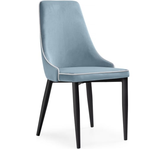 Стул на металлокаркасе Woodville kora 1 light blue/white/black 15080