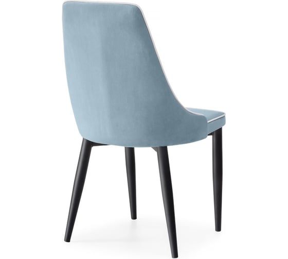 Стул на металлокаркасе Woodville kora 1 light blue/white/black 15080