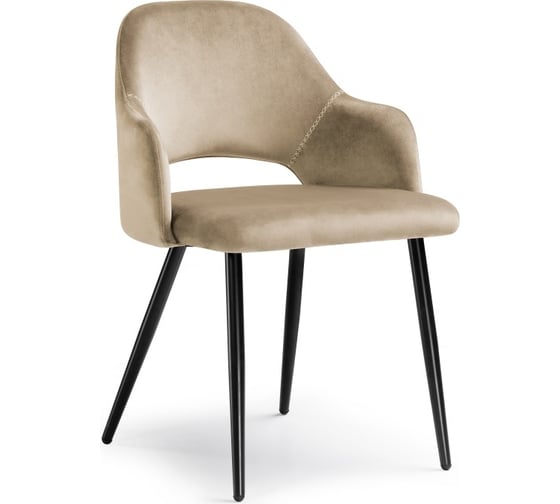 Стул на металлокаркасе Woodville konor champagne/black 11953 1