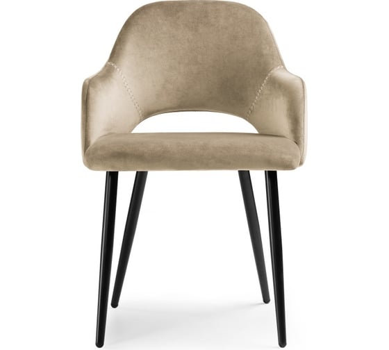 Стул на металлокаркасе Woodville konor champagne/black 11953