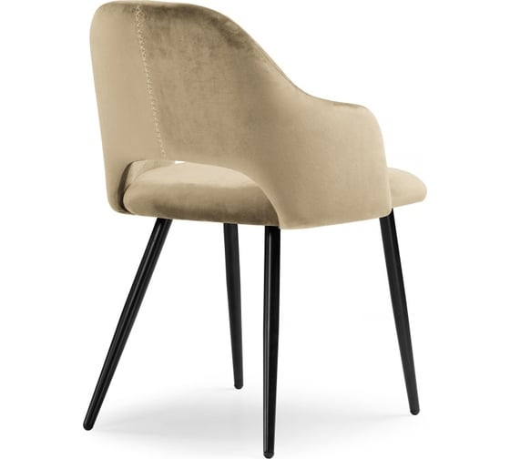 Стул на металлокаркасе Woodville konor champagne/black 11953