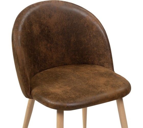 Стул на металлокаркасе Woodville aldo dark brown/wood 15370